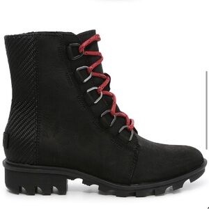 Sorel waterproof Phoenix black lace up boots
